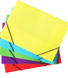 Classeurs de document en plastique A4