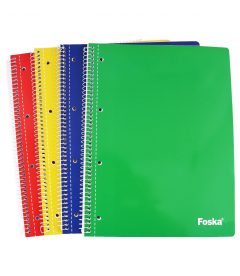 Cahier couverture en carton dur classique 70 feuilles 4 trous A4 cahier à spirale notes d'écriture